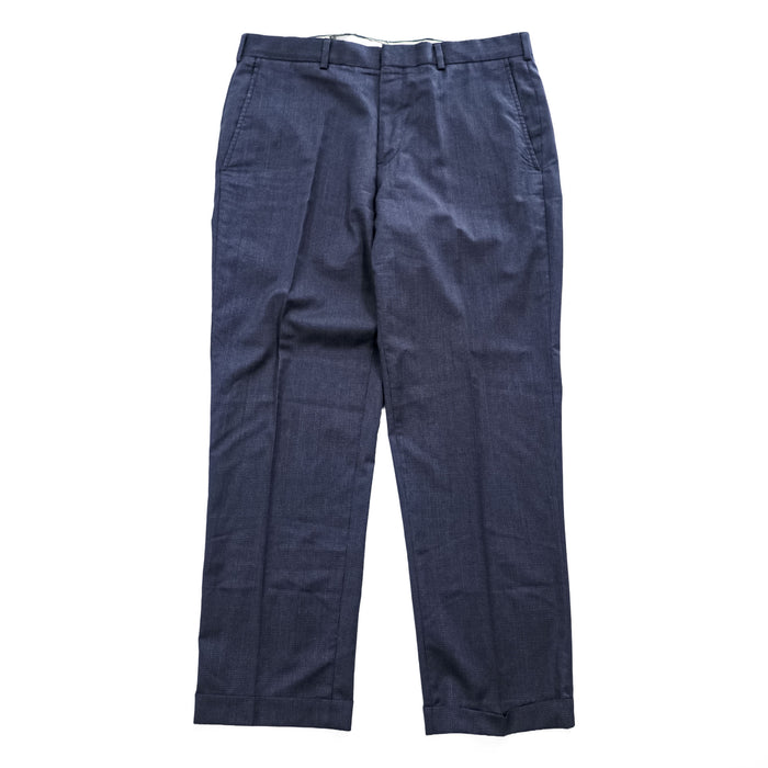 Brooks Brothers スラックス パンツ L ネイビー ダブルカフス REGENT REDA イタリア生地 ウール