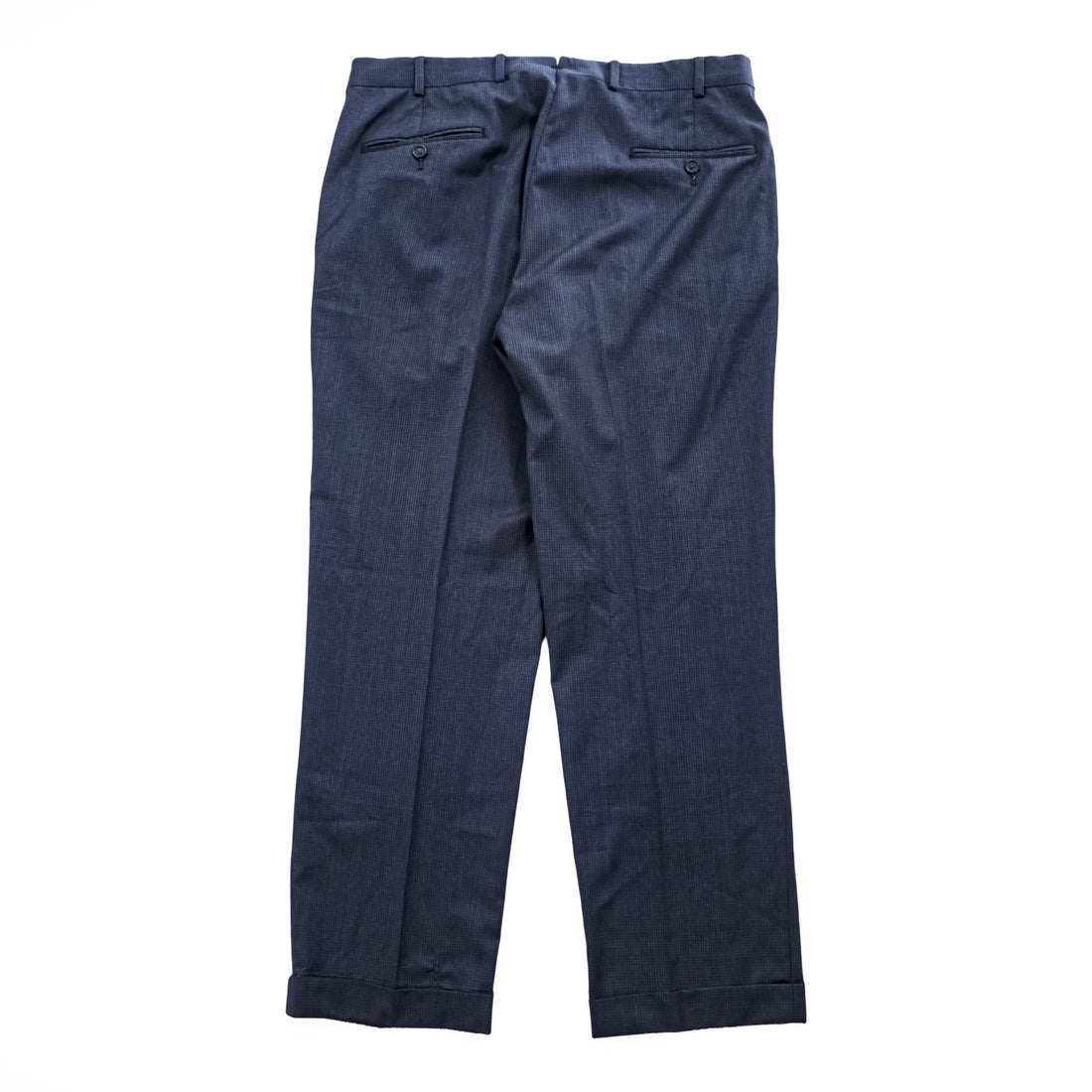 Brooks Brothers スラックス パンツ L ネイビー ダブルカフス REGENT REDA イタリア生地 ウール