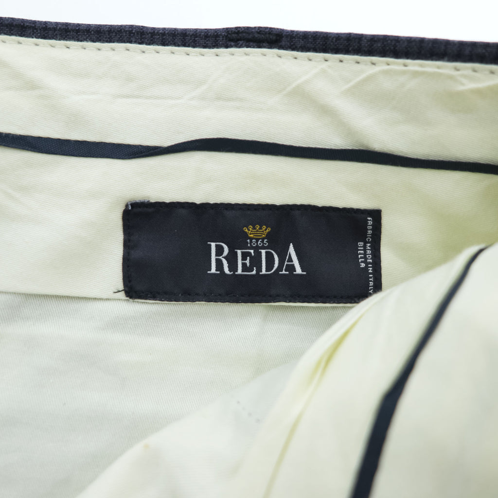 Brooks Brothers スラックス パンツ L ネイビー ダブルカフス REGENT REDA イタリア生地 ウール