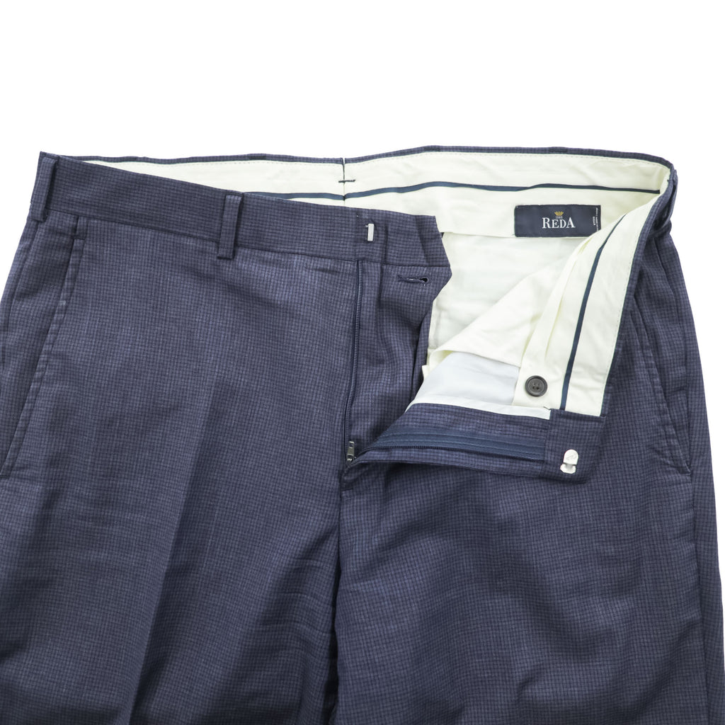 Brooks Brothers スラックス パンツ L ネイビー ダブルカフス REGENT REDA イタリア生地 ウール