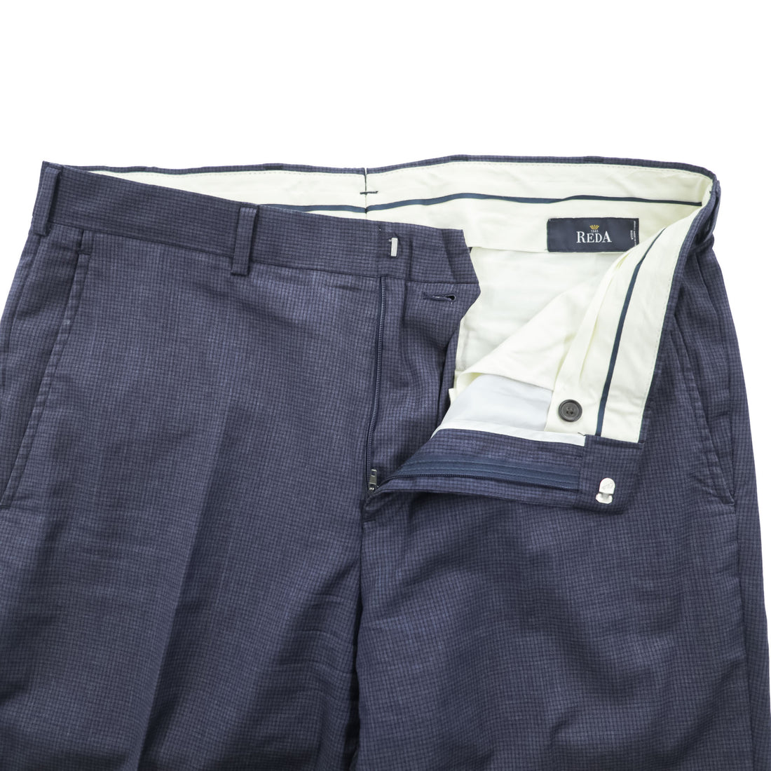 Brooks Brothers スラックス パンツ L ネイビー ダブルカフス REGENT REDA イタリア生地 ウール