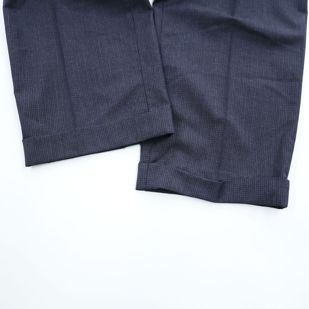 Brooks Brothers スラックス パンツ L ネイビー ダブルカフス REGENT REDA イタリア生地 ウール