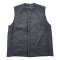 N.HOOLYWOOD COMPILE PRIMALOFT Padded Zip Vest Charcoal Gray Wool Blend Size 36 Japan