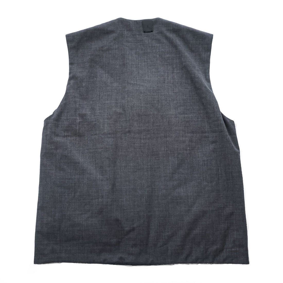 N.HOOLYWOOD COMPILE PRIMALOFT Padded Zip Vest Charcoal Gray Wool Blend Size 36 Japan