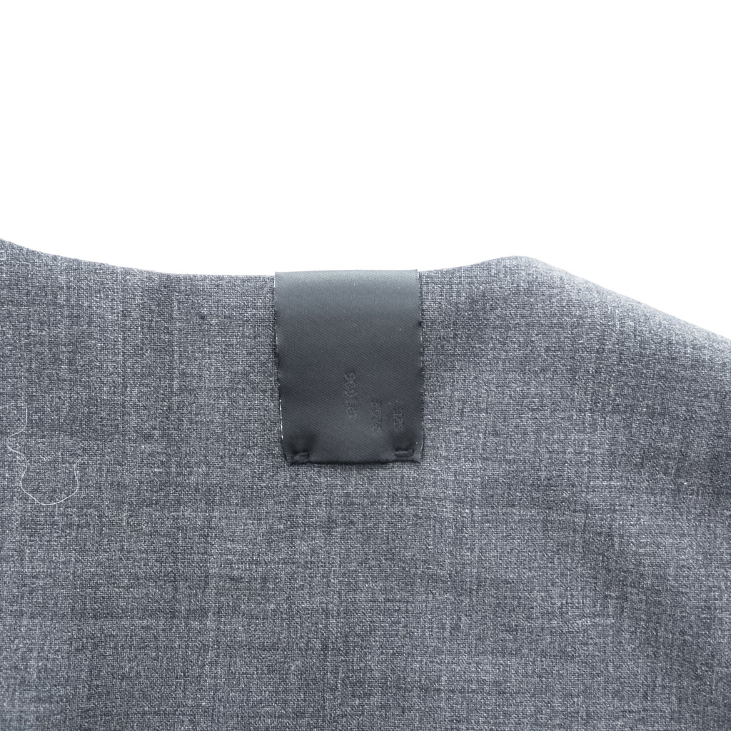 N.HOOLYWOOD COMPILE PRIMALOFT Padded Zip Vest Charcoal Gray Wool Blend Size 36 Japan
