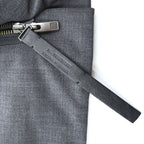N.HOOLYWOOD COMPILE PRIMALOFT Padded Zip Vest Charcoal Gray Wool Blend Size 36 Japan