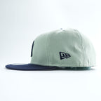 NEW ERA ニューヨークヤンキース 59FIFTY キャップ グレー ネイビー 7 1/2 59.6cm MLB フラットバイザー