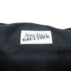 Jean Paul GAULTIER 90年代 ヴィンテージ フラップメッセンジャーバッグ コーティングナイロン ショルダーバッグ チェーンキー ブラック