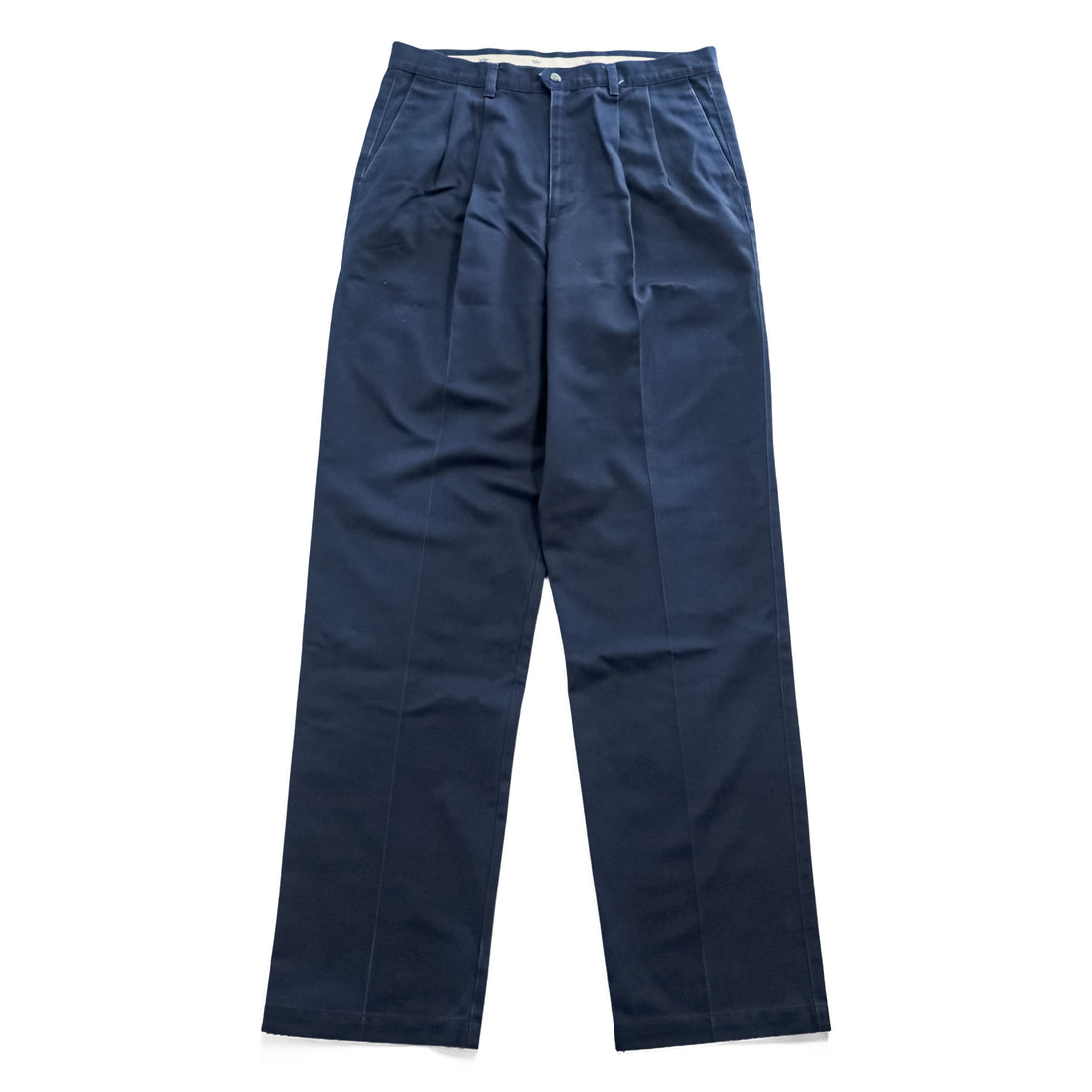 DOCKERS ( Levi's ) 00年代 ヴィンテージ チノパンツ 36 x 36 ネイビー No Wrinkle Twill Classic Fit プリーツ