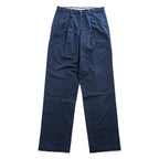DOCKERS ( Levi's ) 00年代 ヴィンテージ チノパンツ 36 x 36 ネイビー No Wrinkle Twill Classic Fit プリーツ
