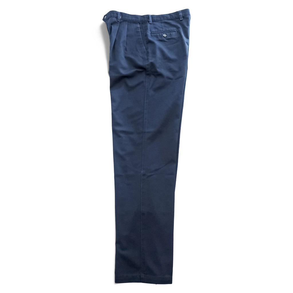 DOCKERS ( Levi's ) 00年代 ヴィンテージ チノパンツ 36 x 36 ネイビー No Wrinkle Twill Classic Fit プリーツ