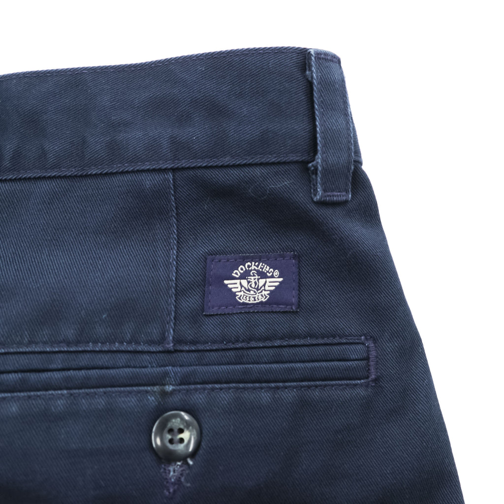 DOCKERS ( Levi's ) 00年代 ヴィンテージ チノパンツ 36 x 36 ネイビー No Wrinkle Twill Classic Fit プリーツ