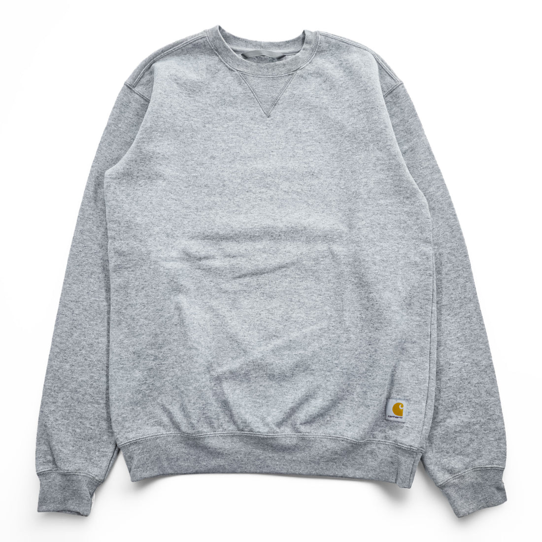 carhartt クルーネック 前V スウェット トレーナー L グレー 裏起毛 LOOSE FIT TS0124-M