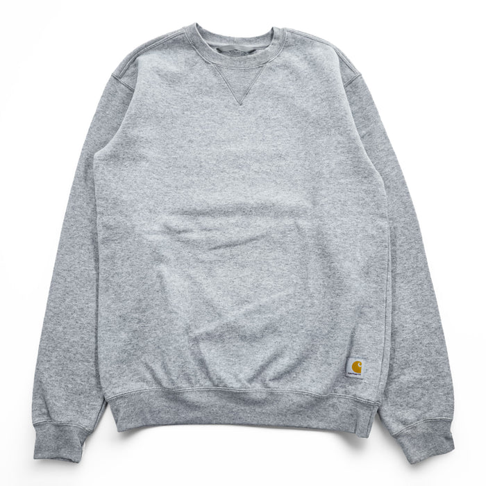 carhartt クルーネック 前V スウェット トレーナー L グレー 裏起毛 LOOSE FIT TS0124-M