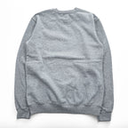 Carhartt TS0124-M K124 Crewneck Sweatshirt Grey Heather Brushed Fleece 70%Cotton 30%Poly V-stitch Logo Patch Loose Fit S