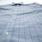 Lauren Ralph Lauren Classic Fit Light Blue Check Dress Shirt with Purple Grid 16½ 34/35 Cotton Blend Stretch Non-Iron