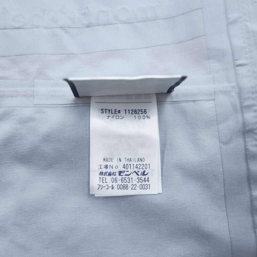 mont-bell ゴアテックス GORE-TEX 防水 マウンテンパーカー シェル レインジャケット L オレンジ ストームクルーザー ドローコード フード収納 1128256
