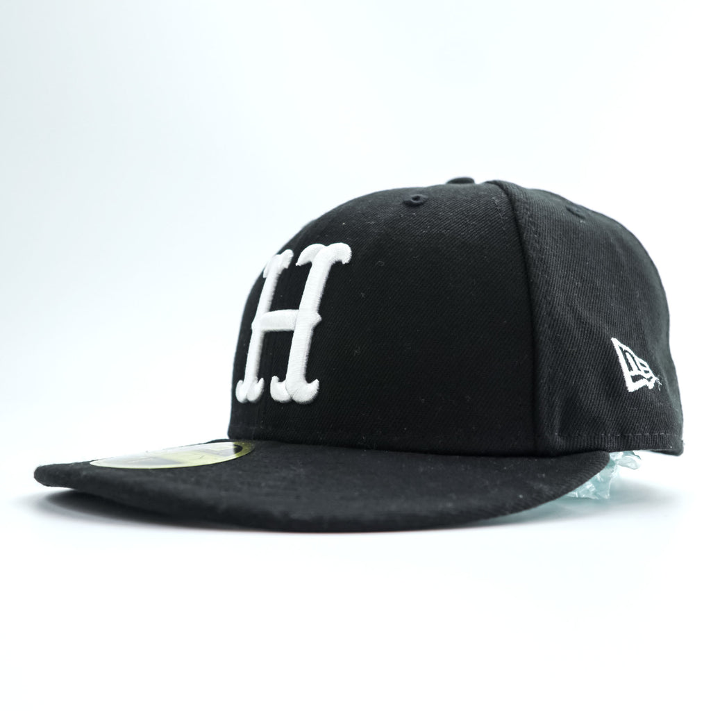 HUF × New Era 59FIFTY ベースボール キャップ 7 3/8 ブラック H刺繍
