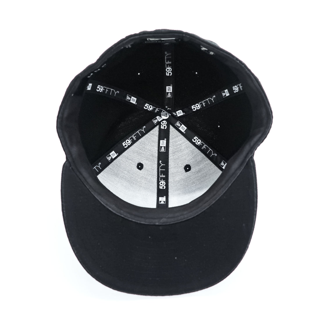 HUF × New Era 59FIFTY ベースボール キャップ 7 3/8 ブラック H刺繍