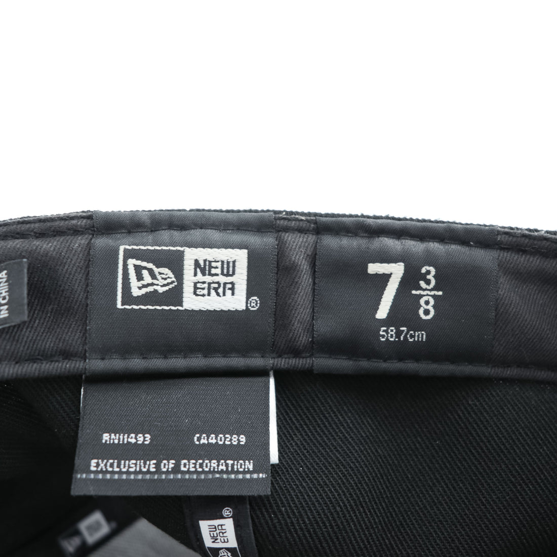 HUF × New Era 59FIFTY ベースボール キャップ 7 3/8 ブラック H刺繍