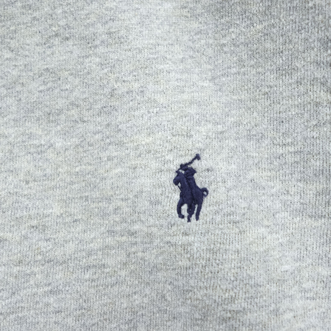 Polo Ralph Lauren 90s Vintage Sweatshirt Small Pony Embroidered Logo Brushed Lining Gray M