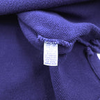 Polo Ralph Lauren 90s Vintage USA-Made Sweatshirt, Size L, Navy, Small Pony Logo Embroidery, Turtleneck, Loopwheeled