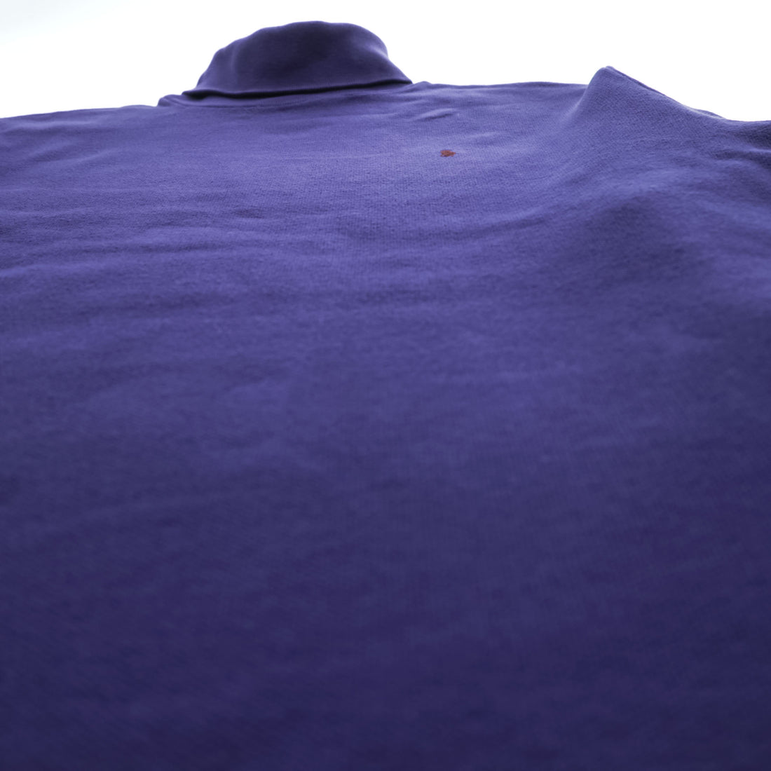 Polo Ralph Lauren 90s Vintage USA-Made Sweatshirt, Size L, Navy, Small Pony Logo Embroidery, Turtleneck, Loopwheeled