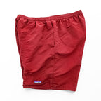 Vintage Patagonia Baggies Long Nylon Swim Shorts Red Mesh Lined 90s Y2K