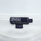Polo Ralph Lauren 90年代 ヴィンテージ スウェット トレーナー XL ホワイト スモールポニー ロゴ 刺繍 ビッグサイズ