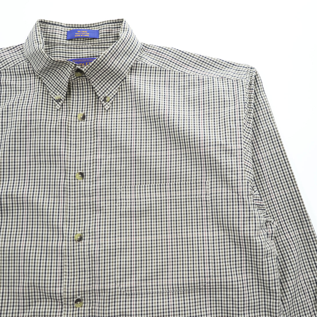 PENDLETON 長袖チェックシャツ M ブラウン ボタンダウン 胸ポケット