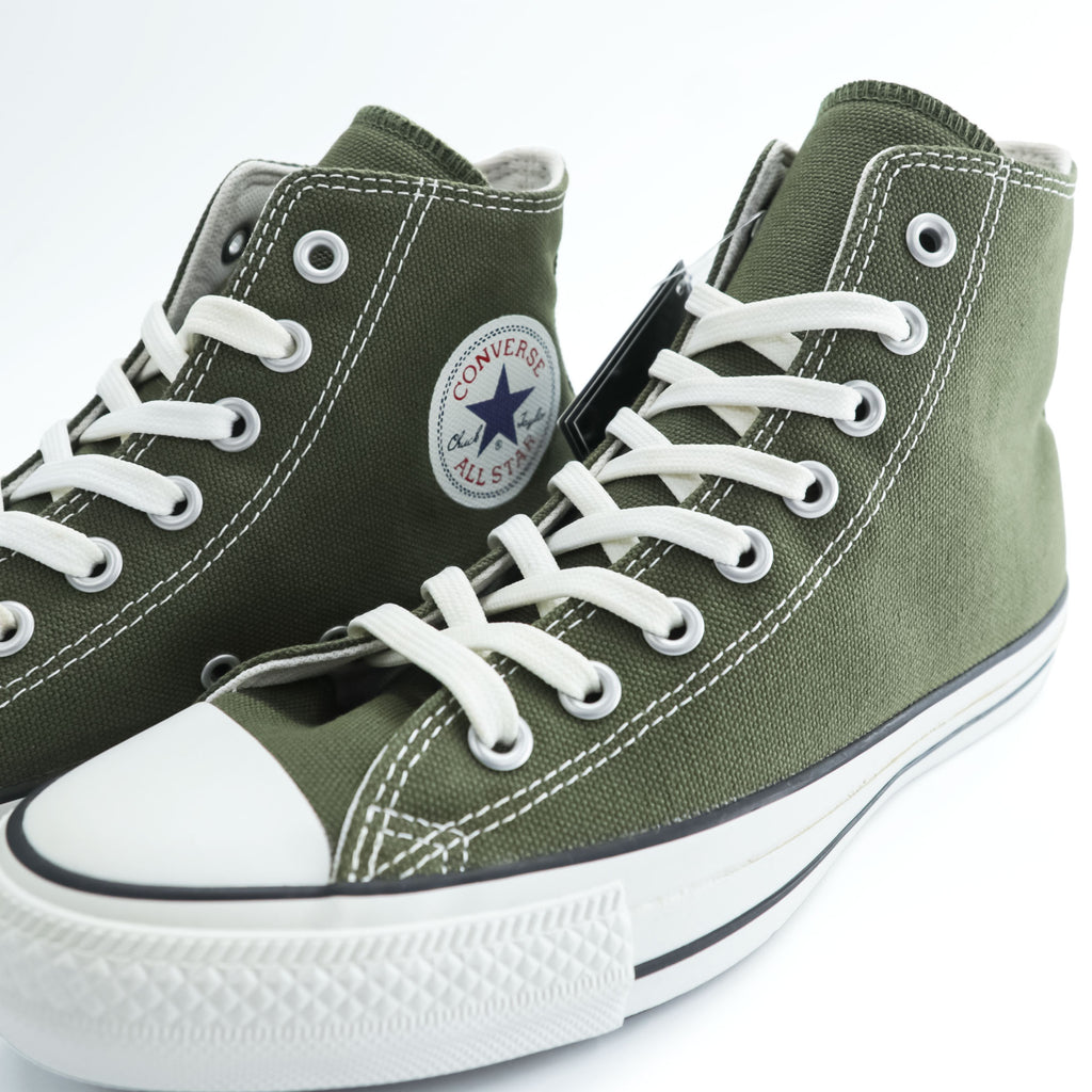 CONVERSE REACT × 倉敷帆布 100周年 オールスター ALL STAR 100 KURASHIKI-HAMPU HI スニーカー 26.5cm カーキ グリーン キャンバス 1CK954 未使用品