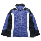 THE NORTH FACE 90年代 ヴィンテージ マウンテンジャケット L ブルー 防水 シェル ジップインジップ ドローコード
