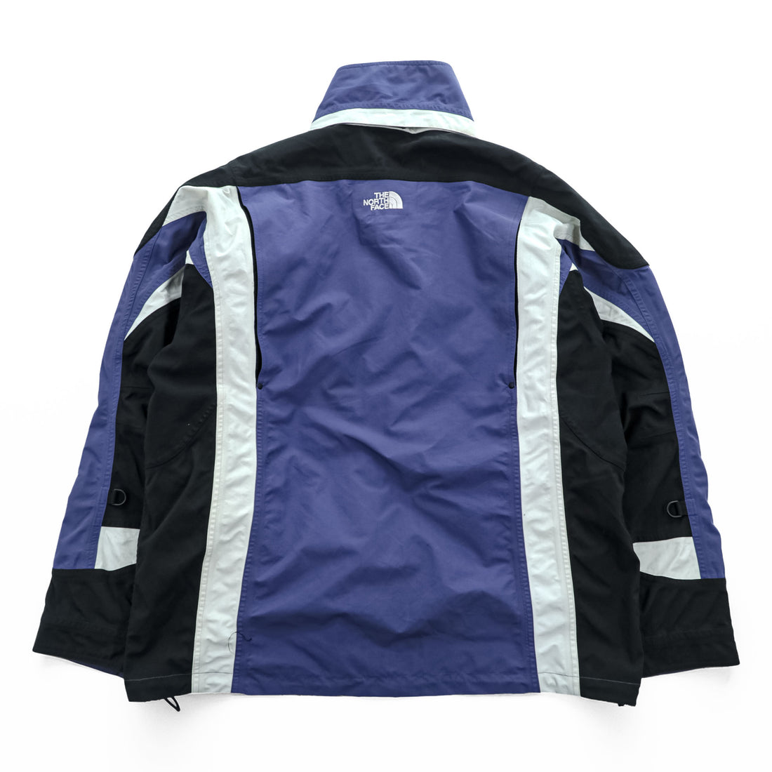 THE NORTH FACE 90年代 ヴィンテージ マウンテンジャケット L ブルー 防水 シェル ジップインジップ ドローコード