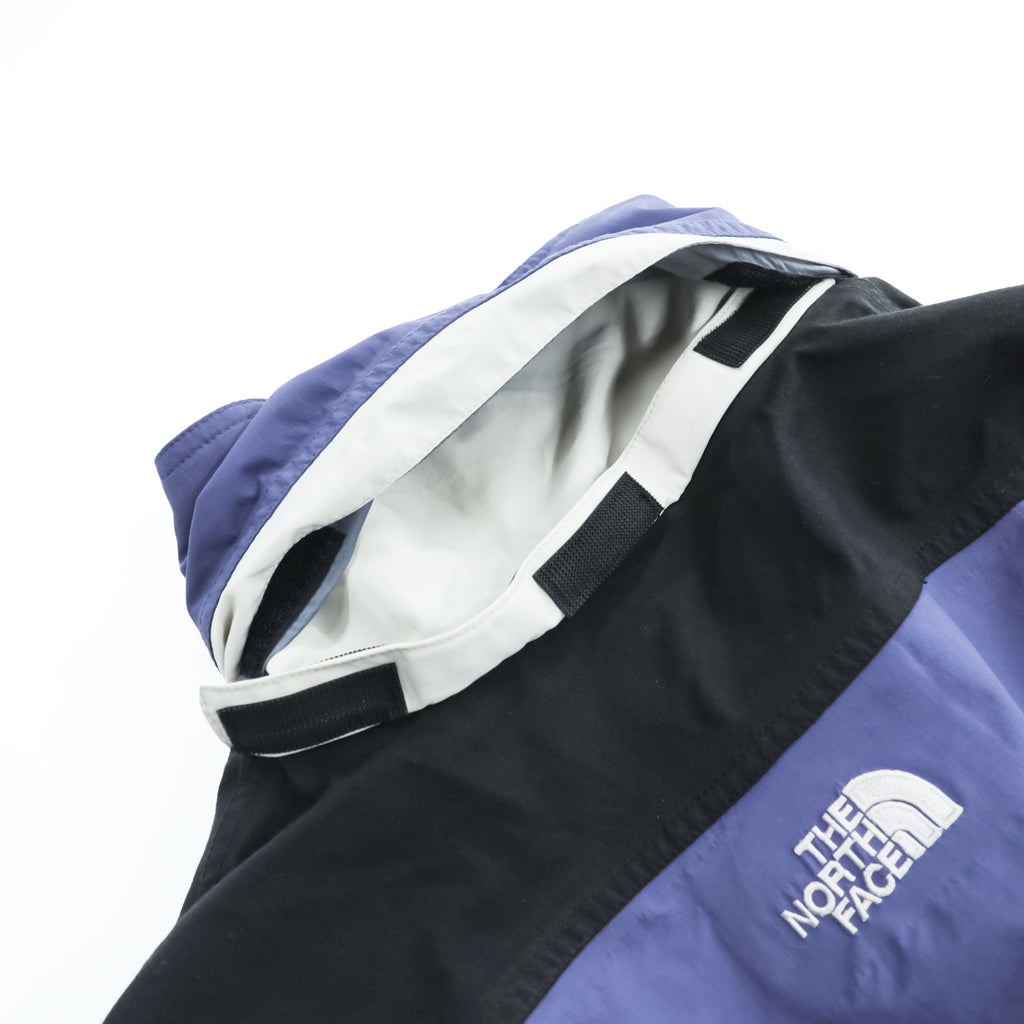 THE NORTH FACE 90年代 ヴィンテージ マウンテンジャケット L ブルー 防水 シェル ジップインジップ ドローコード