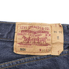 Levi's 00年代 トルコ製 ヴィンテージ 501 デニムパンツ ジーンズ 36 x 36 インディゴ ブルー 濃紺 ボタンフライ ユーロモデル 00501 0104