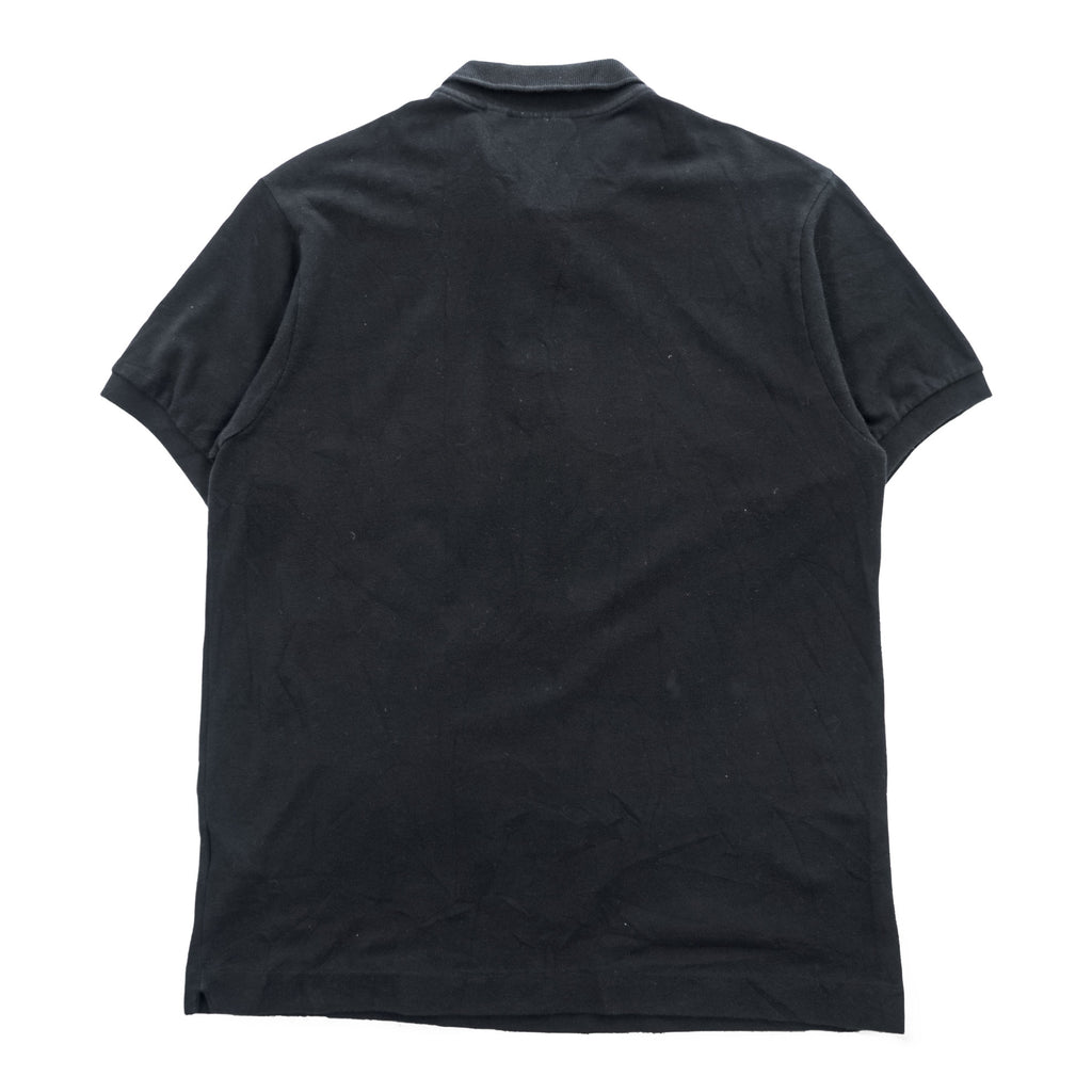 LACOSTE ラコステ CLASSIC FIT 半袖 ポロシャツ L ブラック ワニロゴ 鹿の子 コットン100%