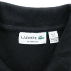 LACOSTE ラコステ CLASSIC FIT 半袖 ポロシャツ L ブラック ワニロゴ 鹿の子 コットン100%