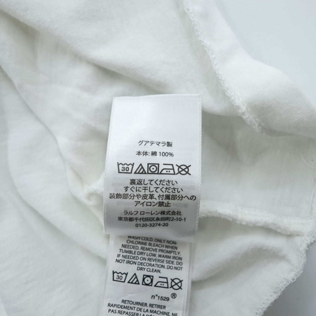 POLO RALPH LAUREN ポロベア Tシャツ L ホワイト イエロージャケット US-93 半袖 コットン100%