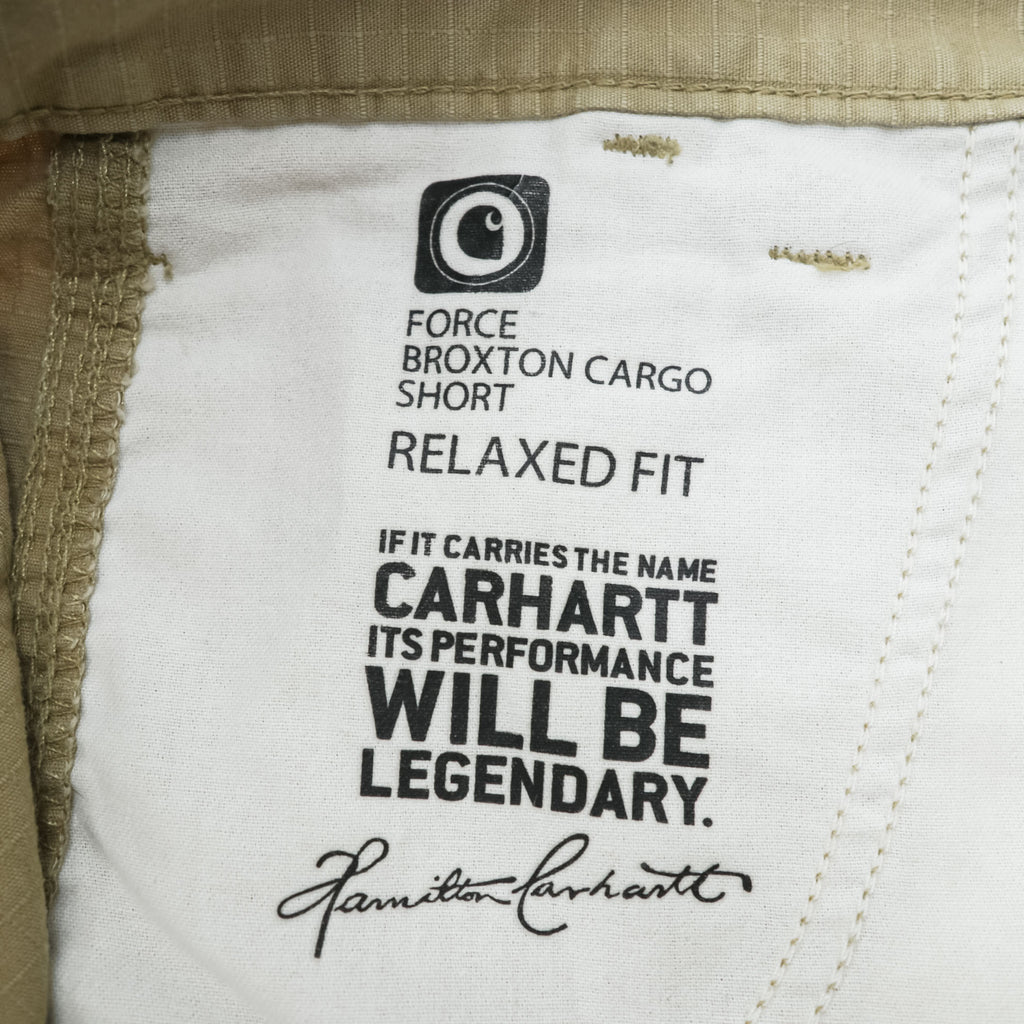 carhartt カーゴショーツ RELAXED FIT ショートパンツ ハーフパンツ L ベージュ リップストップ FORCE BROXTON 103543-253