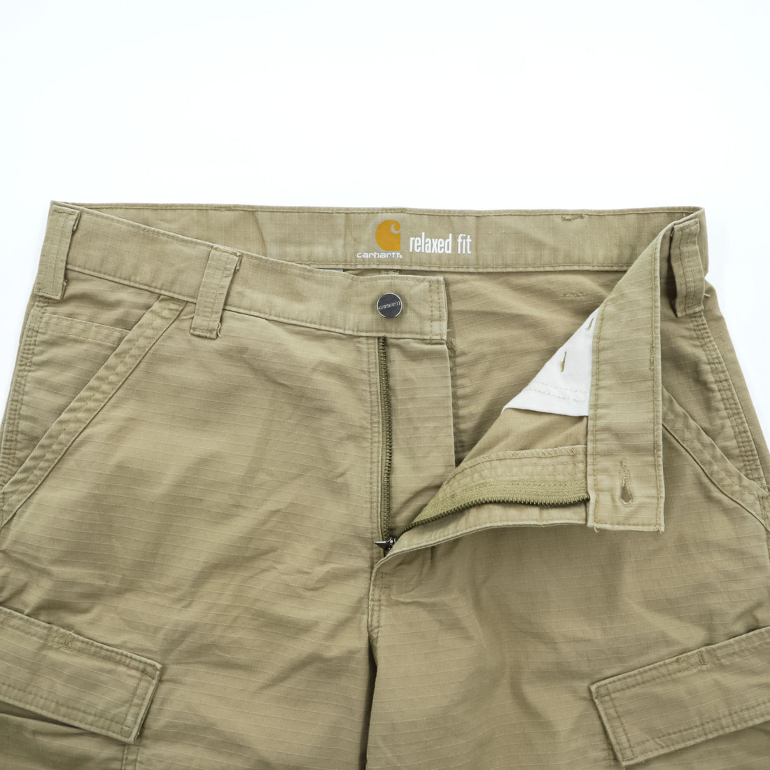 carhartt カーゴショーツ RELAXED FIT ショートパンツ ハーフパンツ L ベージュ リップストップ FORCE BROXTON 103543-253