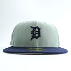 NEW ERA 59FIFTY デトロイト・タイガース  ベースボールキャップ ライトグレー ネイビー 7 1/4 57.7cm MLB