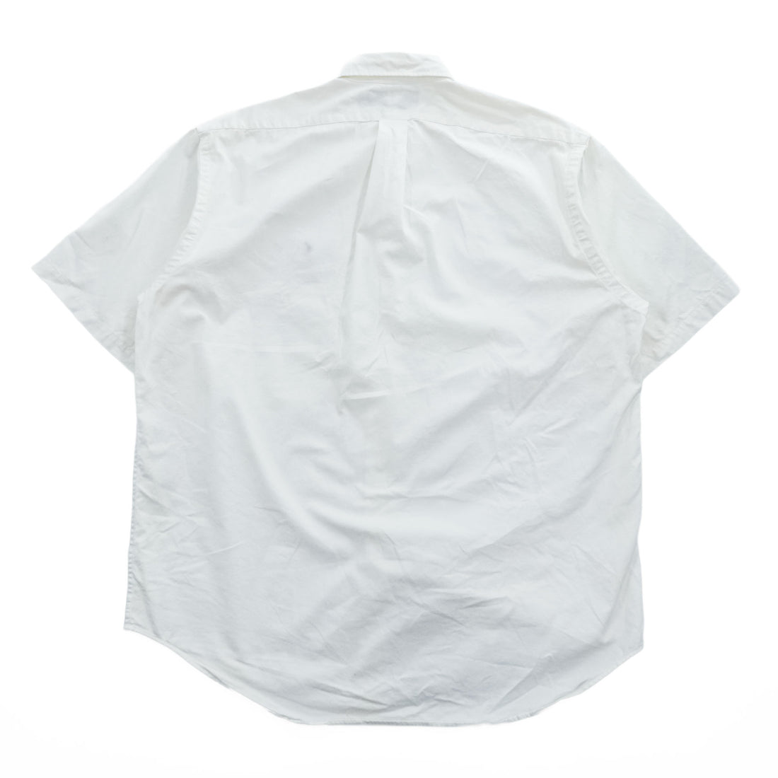 Vintage 90s Ralph Lauren BLAIRE White Oxford Short Sleeve Button Down Shirt L Pony