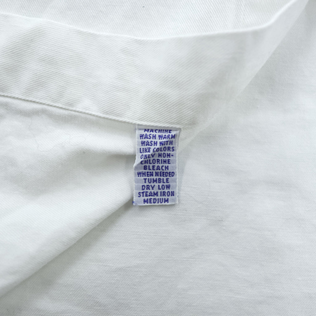 Vintage 90s Ralph Lauren BLAIRE White Oxford Short Sleeve Button Down Shirt L Pony