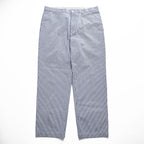 Brooks Brothers 346 シアサッカー スラックス パンツ L ブルー ホワイト ストライプ