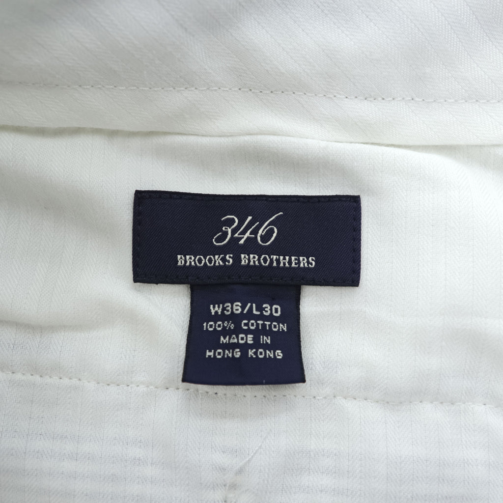 Brooks Brothers 346 シアサッカー スラックス パンツ L ブルー ホワイト ストライプ