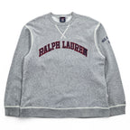 Ralph Lauren 90年代 ヴィンテージ スウェット トレーナー M グレー 刺繍 アーチロゴ POLO JEANS COMPANY