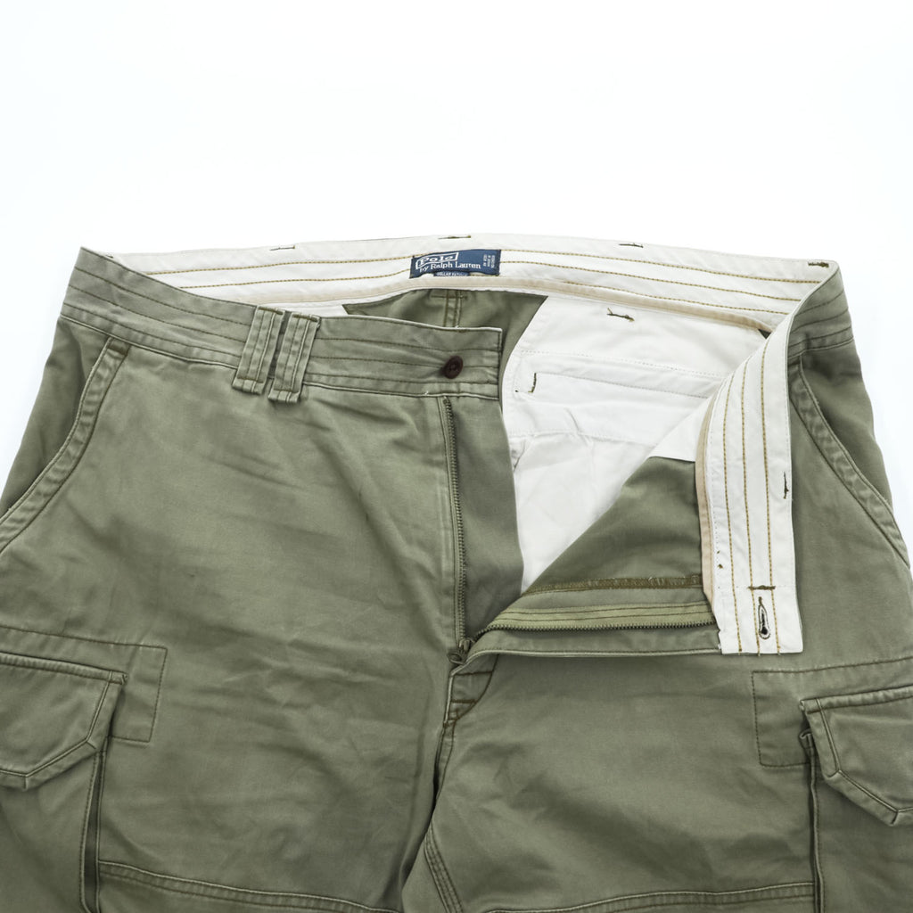 Polo Ralph Lauren 90年代 ヴィンテージ ポロチノ カーゴショーツ ショートパンツ ハーフパンツ XL カーキ ビッグサイズ GELLAR FATIGUE SHORT