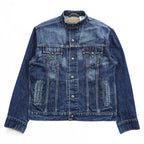 Levi's 00年代 ヴィンテージ スタンドカラー デニムジャケット Gジャン L インディゴ EASY RIDER シングル ライダース USAモデル スナップボタン 70550-0496