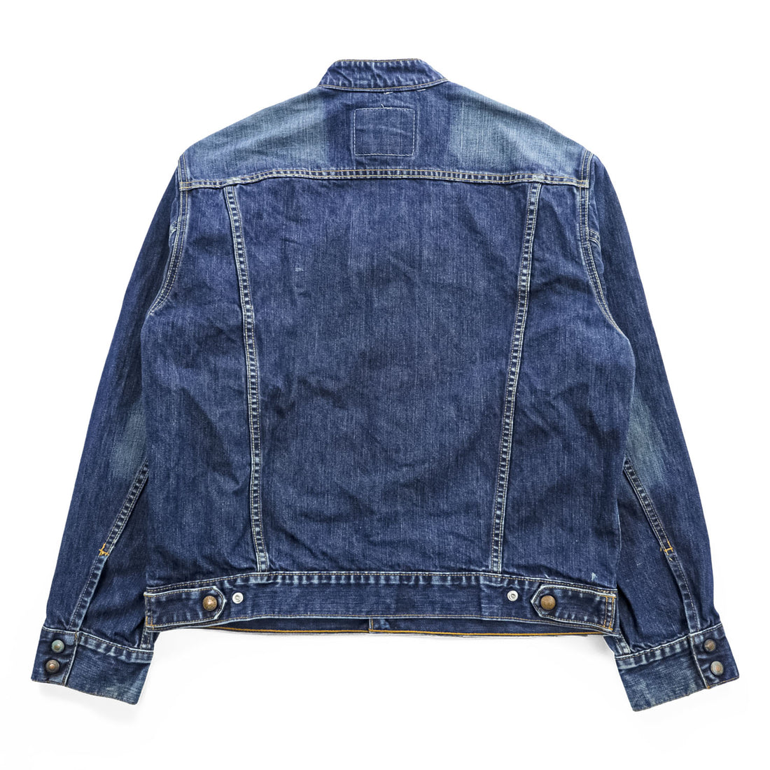 Levi's 00年代 ヴィンテージ スタンドカラー デニムジャケット Gジャン L インディゴ EASY RIDER シングル ライダース USAモデル スナップボタン 70550-0496