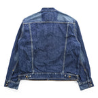 Levi's 00年代 ヴィンテージ スタンドカラー デニムジャケット Gジャン L インディゴ EASY RIDER シングル ライダース USAモデル スナップボタン 70550-0496